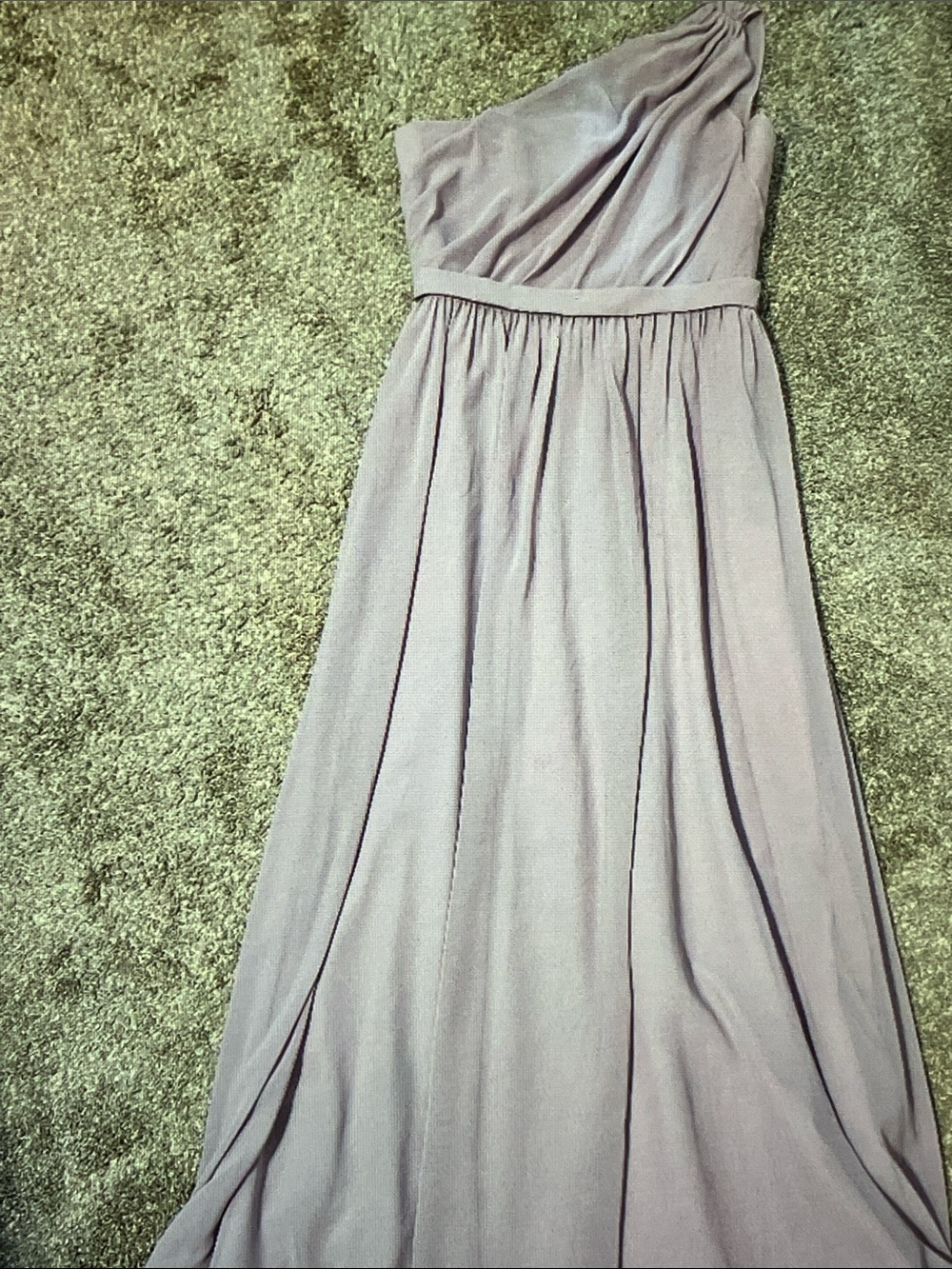 One-Shoulder Lilac Evening Gown